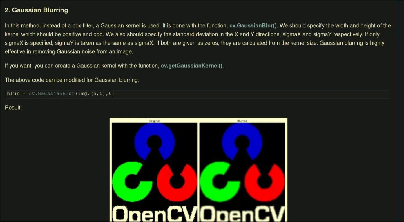 opencvgaussian